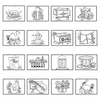 Middle East Coloring Sheets - Instant Download