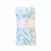 Calligraphy Swaddle - Teal